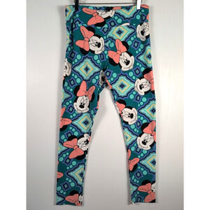 LuLaRoe Disney Minnie Mouse Colorful Soft Comfortable Leggings Tall Curvy